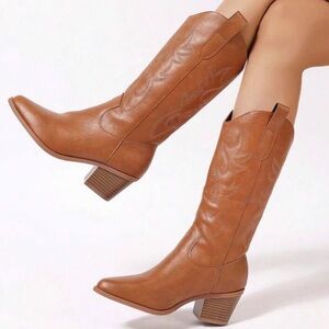 Women's Tan Cowboy Boots